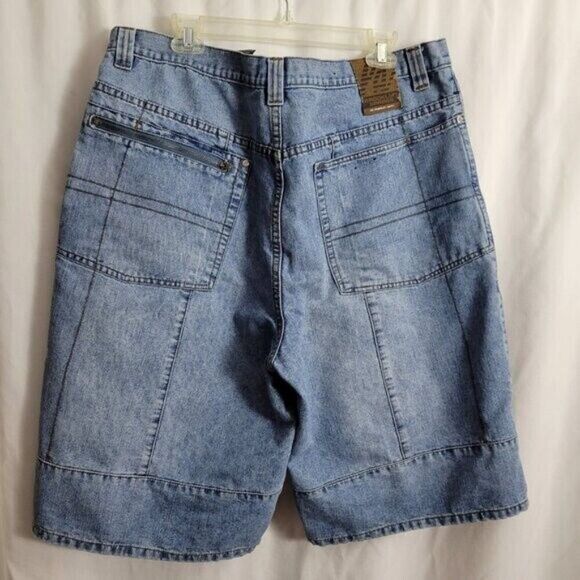 Brooklyn Xpress Shorts Skater Y2k 40 w/36 Waist Streetwear Blue grunge urban man - Picture 2 of 11